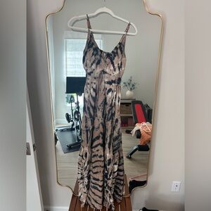 Young Fabulous & Broke Tie-Dye V-Neck Maxi Dress